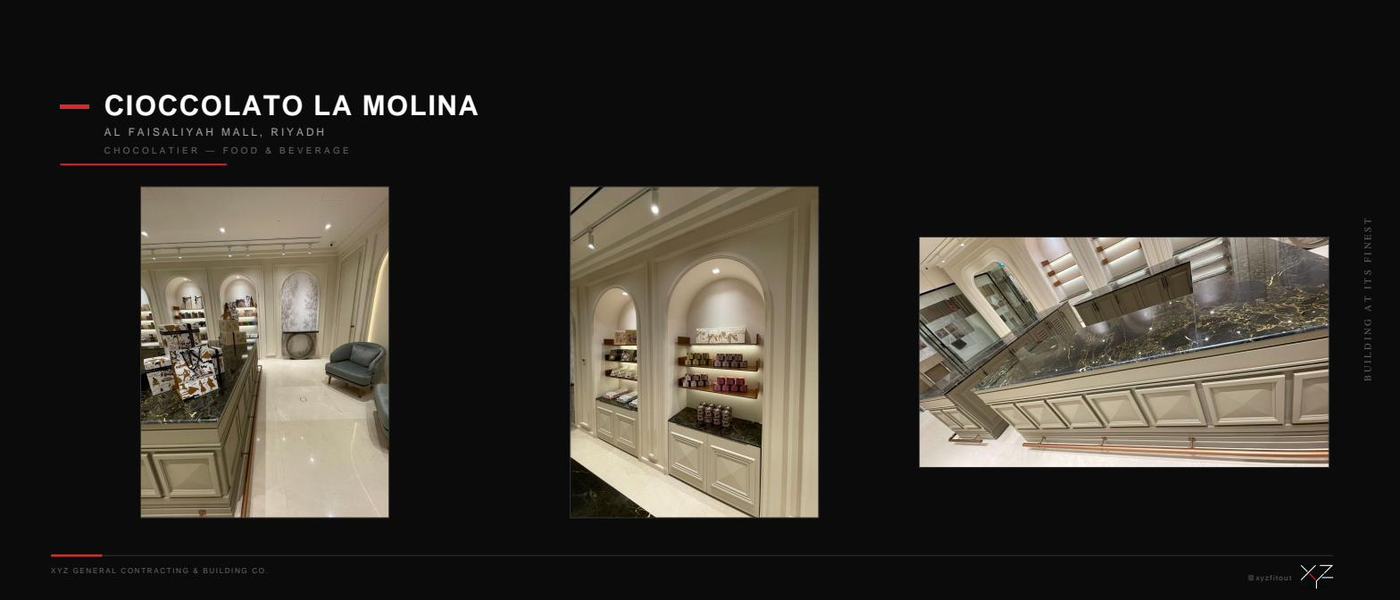 Cioccolato La Molina fit-out detail