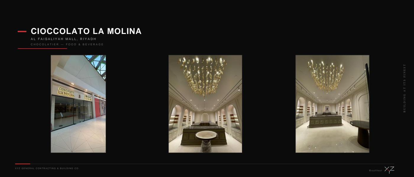 Cioccolato La Molina — Riyadh fit-out by XYZ