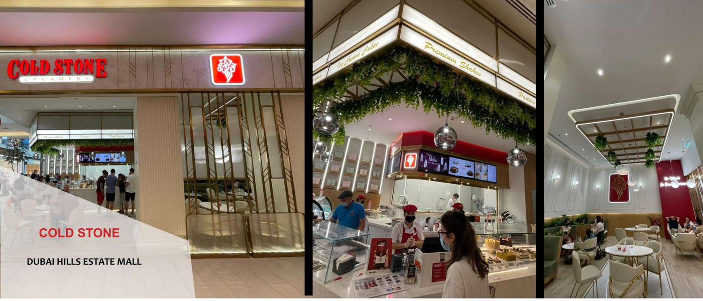 Cold Stone Creamery — Dubai fit-out by XYZ
