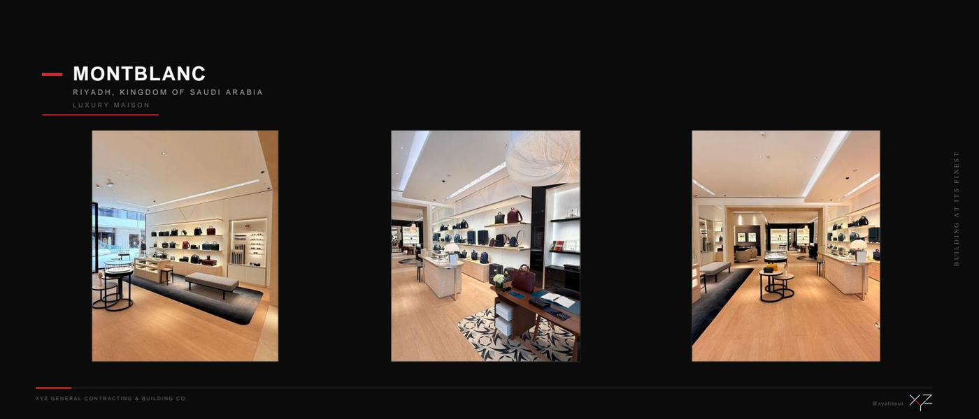 Montblanc fit-out detail