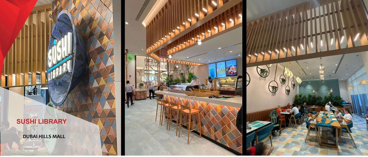 Sushi Library — Dubai fit-out by XYZ